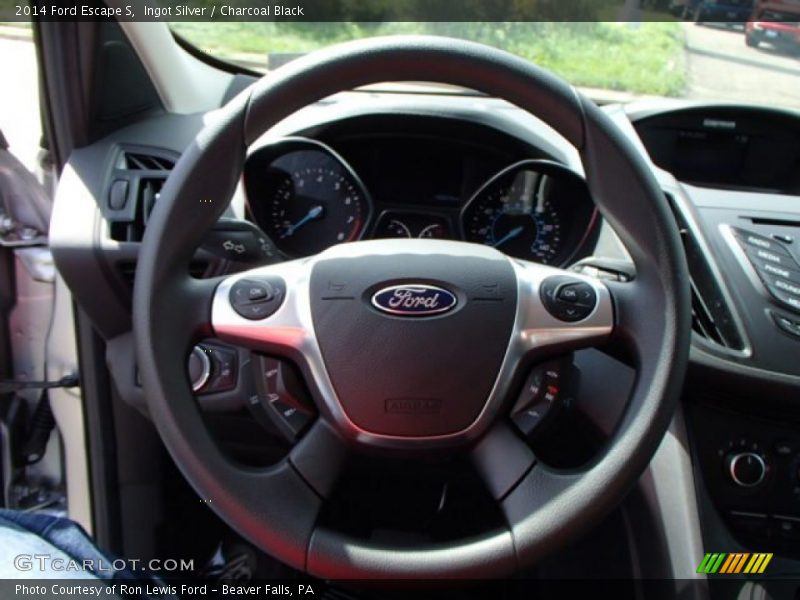 Ingot Silver / Charcoal Black 2014 Ford Escape S
