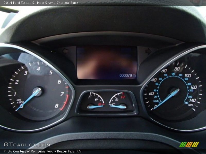 Ingot Silver / Charcoal Black 2014 Ford Escape S