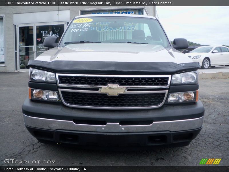 Silver Birch Metallic / Dark Charcoal 2007 Chevrolet Silverado 1500 Classic Work Truck Regular Cab
