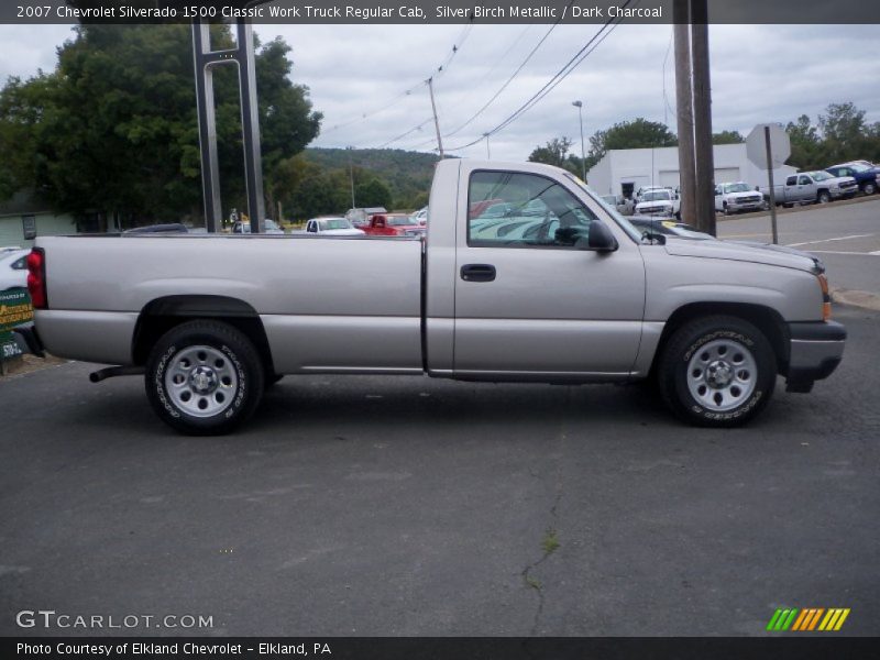 Silver Birch Metallic / Dark Charcoal 2007 Chevrolet Silverado 1500 Classic Work Truck Regular Cab