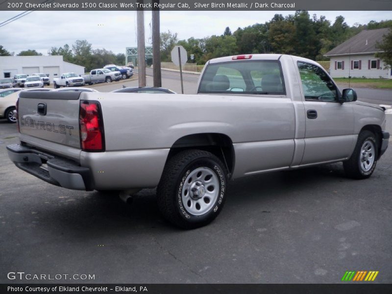 Silver Birch Metallic / Dark Charcoal 2007 Chevrolet Silverado 1500 Classic Work Truck Regular Cab