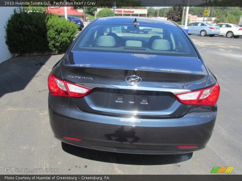 Pacific Blue Pearl / Gray 2013 Hyundai Sonata GLS