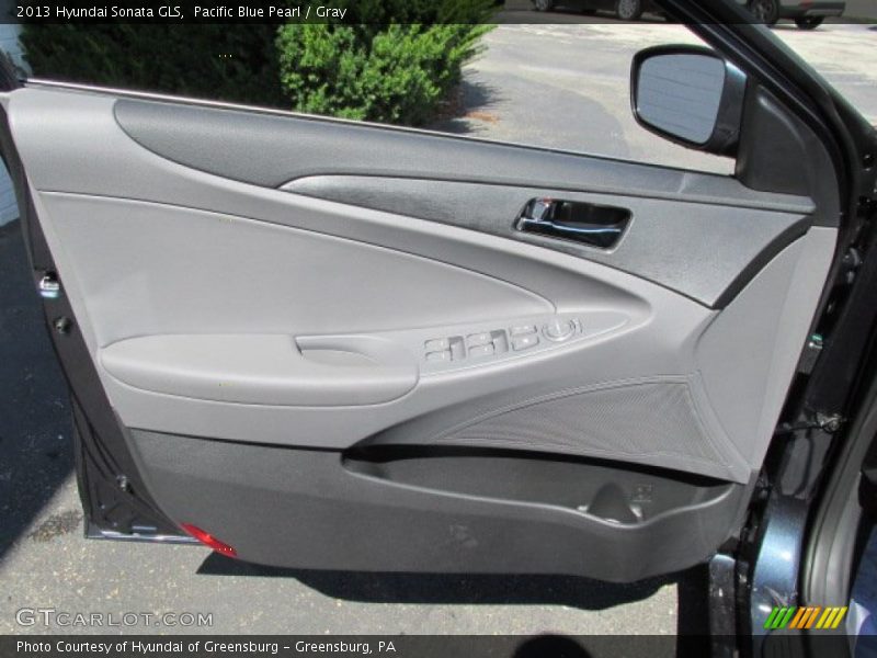 Pacific Blue Pearl / Gray 2013 Hyundai Sonata GLS