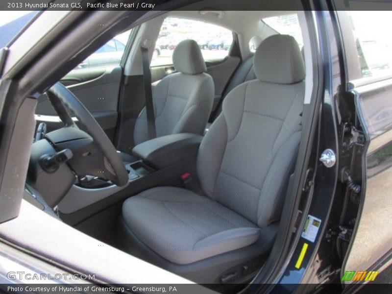Pacific Blue Pearl / Gray 2013 Hyundai Sonata GLS
