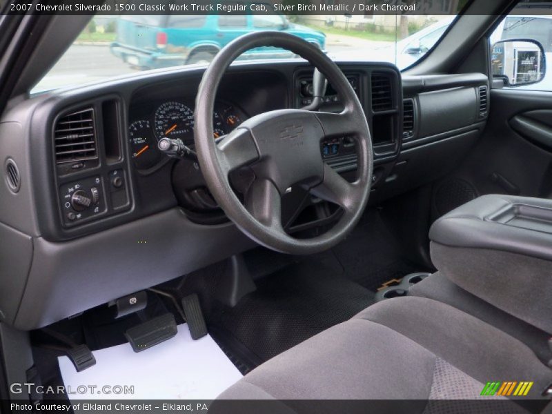 Silver Birch Metallic / Dark Charcoal 2007 Chevrolet Silverado 1500 Classic Work Truck Regular Cab