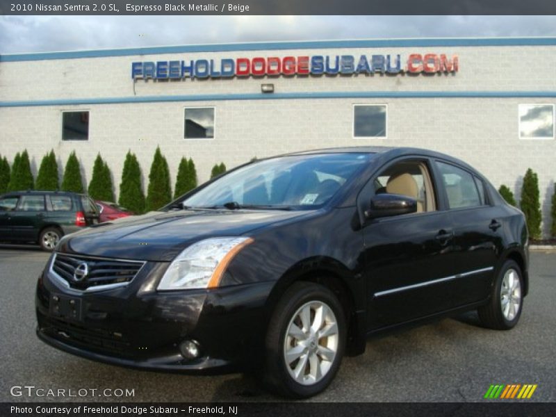 Espresso Black Metallic / Beige 2010 Nissan Sentra 2.0 SL
