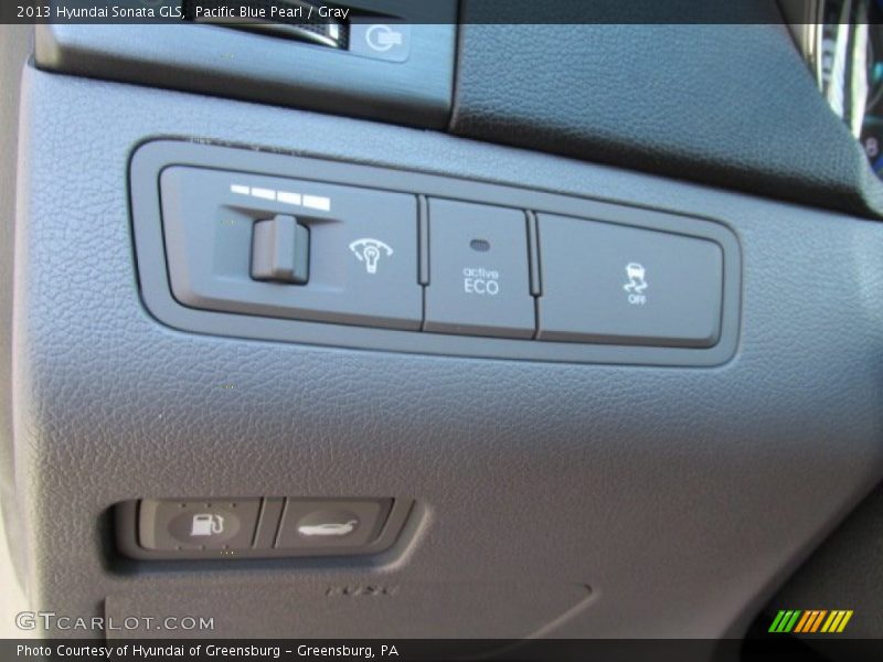 Pacific Blue Pearl / Gray 2013 Hyundai Sonata GLS