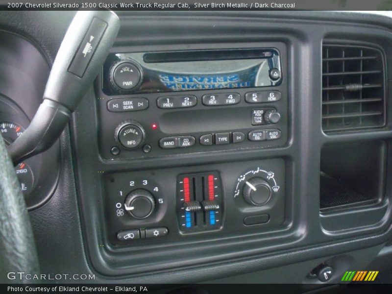 Silver Birch Metallic / Dark Charcoal 2007 Chevrolet Silverado 1500 Classic Work Truck Regular Cab