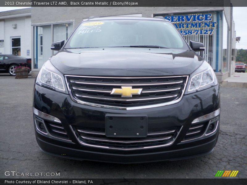 Black Granite Metallic / Ebony/Mojave 2013 Chevrolet Traverse LTZ AWD