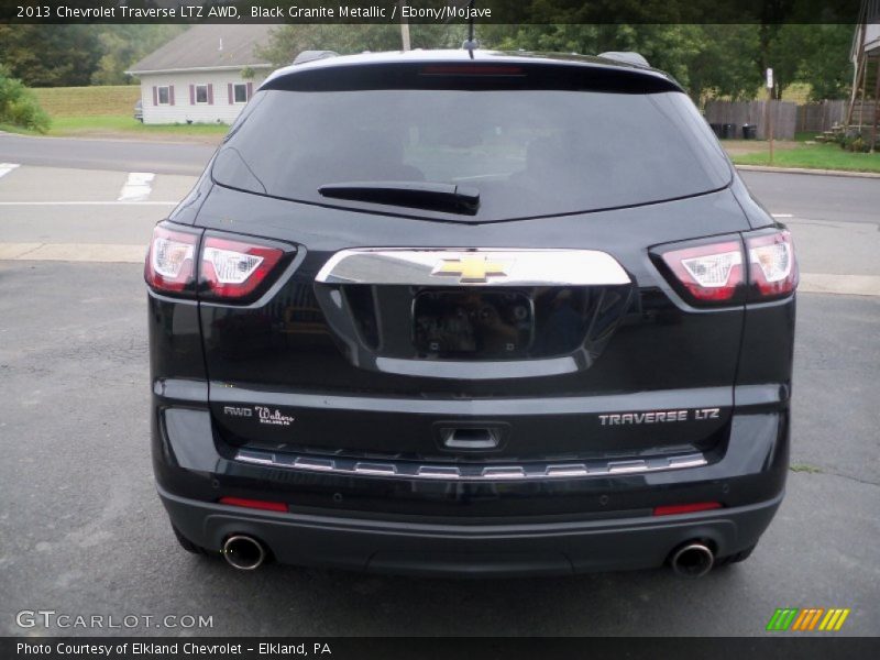 Black Granite Metallic / Ebony/Mojave 2013 Chevrolet Traverse LTZ AWD
