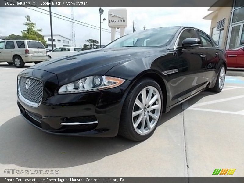 Ebony Black / Ivory/Oyster 2011 Jaguar XJ XJ