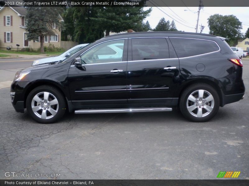 Black Granite Metallic / Ebony/Mojave 2013 Chevrolet Traverse LTZ AWD