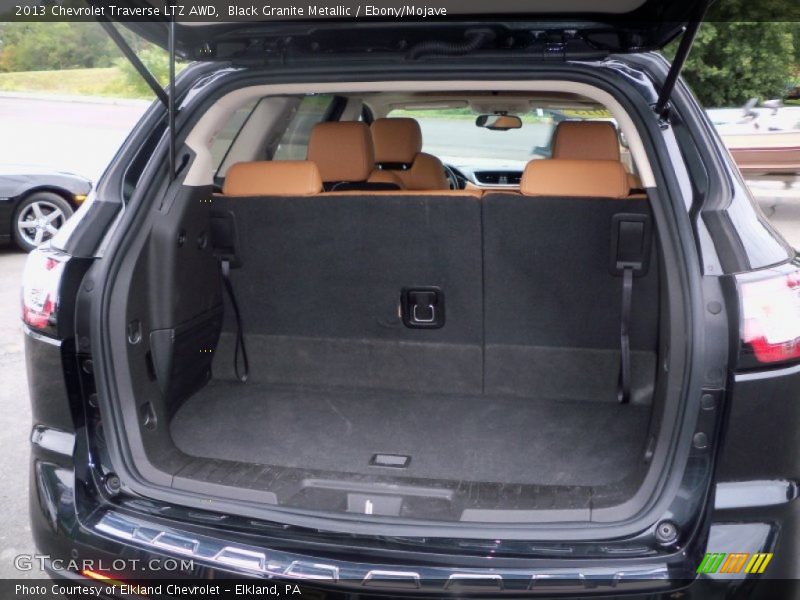 Black Granite Metallic / Ebony/Mojave 2013 Chevrolet Traverse LTZ AWD