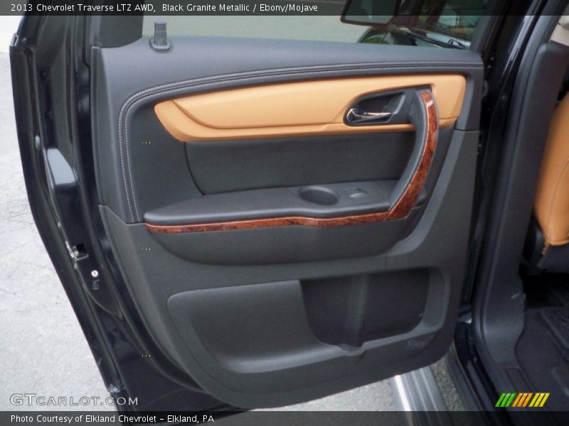Black Granite Metallic / Ebony/Mojave 2013 Chevrolet Traverse LTZ AWD