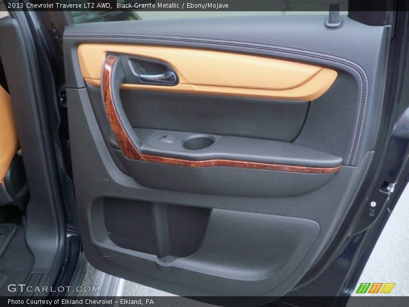 Black Granite Metallic / Ebony/Mojave 2013 Chevrolet Traverse LTZ AWD