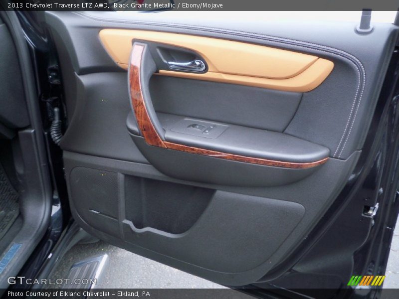 Black Granite Metallic / Ebony/Mojave 2013 Chevrolet Traverse LTZ AWD