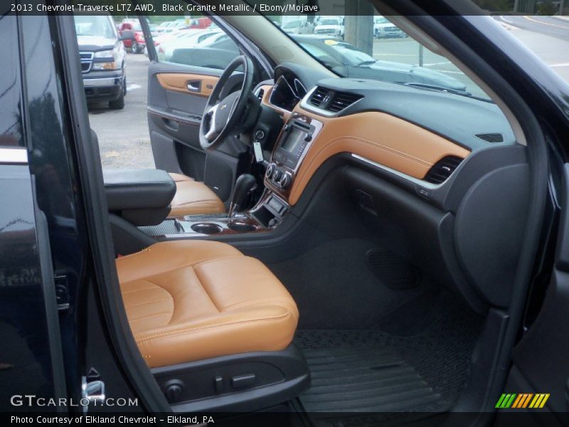 Black Granite Metallic / Ebony/Mojave 2013 Chevrolet Traverse LTZ AWD