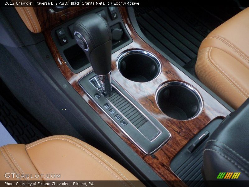 Black Granite Metallic / Ebony/Mojave 2013 Chevrolet Traverse LTZ AWD
