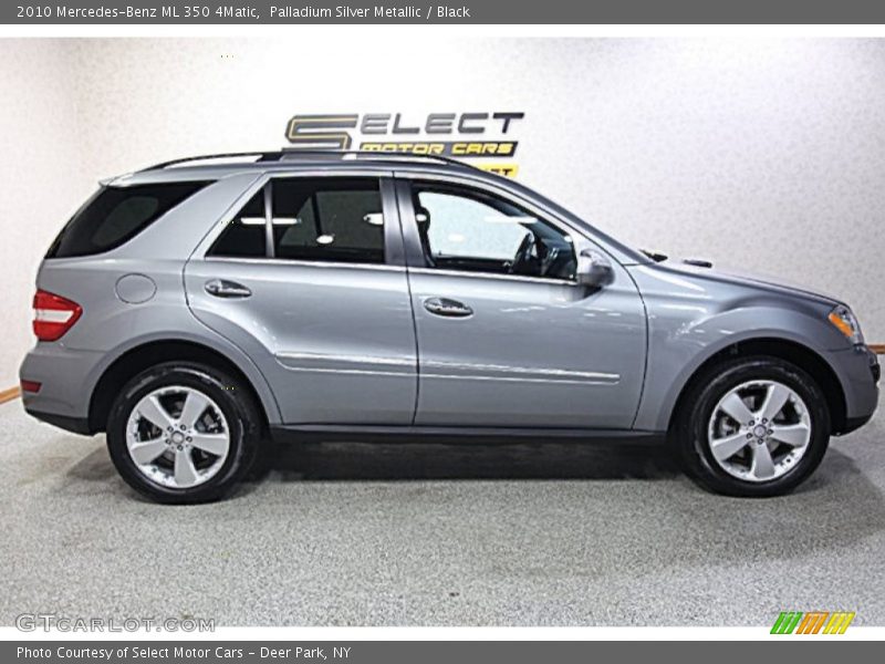 Palladium Silver Metallic / Black 2010 Mercedes-Benz ML 350 4Matic