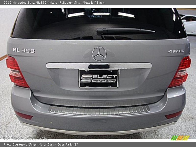 Palladium Silver Metallic / Black 2010 Mercedes-Benz ML 350 4Matic