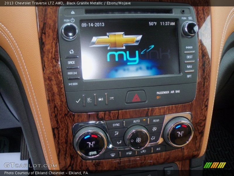 Black Granite Metallic / Ebony/Mojave 2013 Chevrolet Traverse LTZ AWD