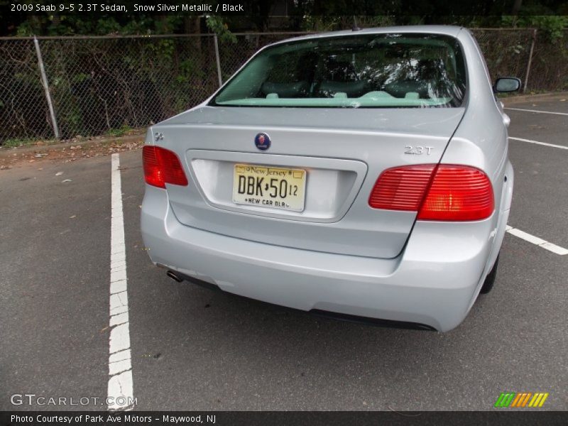 Snow Silver Metallic / Black 2009 Saab 9-5 2.3T Sedan