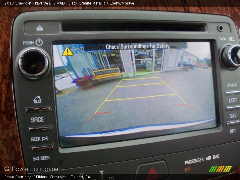 Black Granite Metallic / Ebony/Mojave 2013 Chevrolet Traverse LTZ AWD