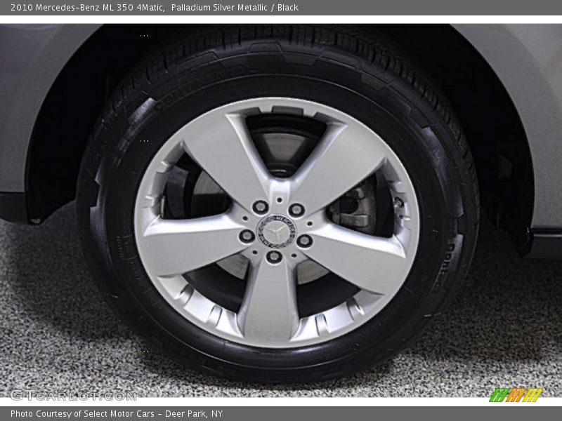 Palladium Silver Metallic / Black 2010 Mercedes-Benz ML 350 4Matic