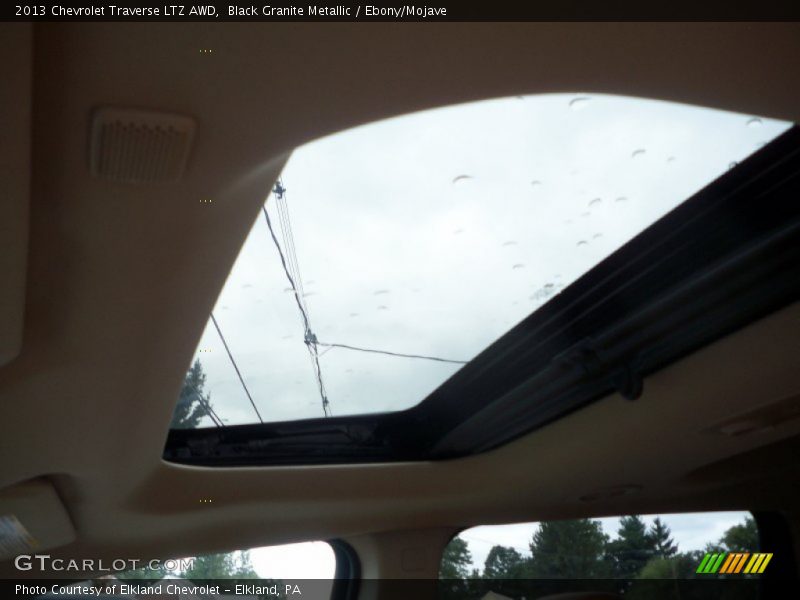 Black Granite Metallic / Ebony/Mojave 2013 Chevrolet Traverse LTZ AWD