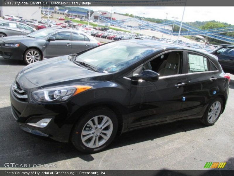 Black Noir Pearl / Beige 2013 Hyundai Elantra GT