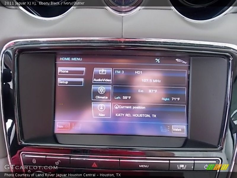Ebony Black / Ivory/Oyster 2011 Jaguar XJ XJ