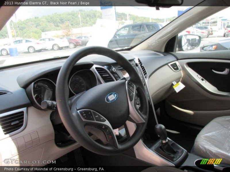 Black Noir Pearl / Beige 2013 Hyundai Elantra GT