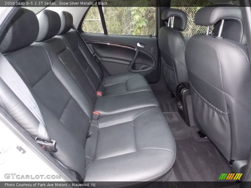 Snow Silver Metallic / Black 2009 Saab 9-5 2.3T Sedan