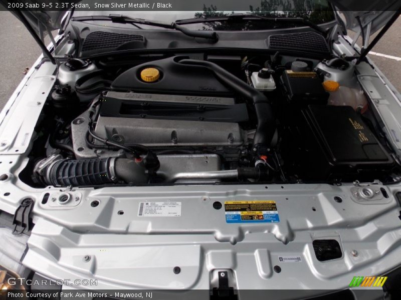 Snow Silver Metallic / Black 2009 Saab 9-5 2.3T Sedan