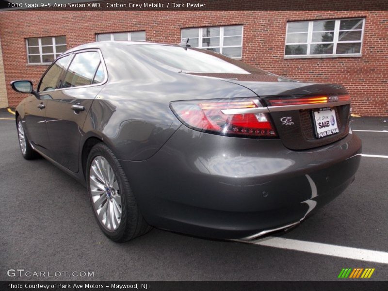 Carbon Grey Metallic / Dark Pewter 2010 Saab 9-5 Aero Sedan XWD