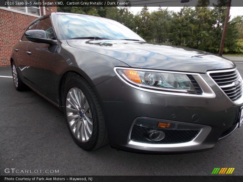 Carbon Grey Metallic / Dark Pewter 2010 Saab 9-5 Aero Sedan XWD