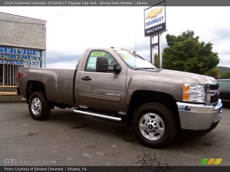 Mocha Steel Metallic / Ebony 2014 Chevrolet Silverado 2500HD LT Regular Cab 4x4