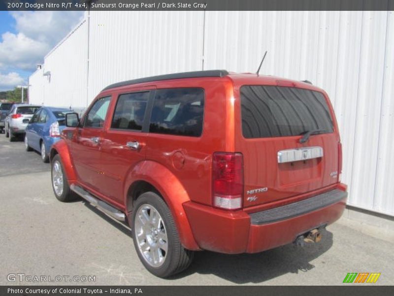 Sunburst Orange Pearl / Dark Slate Gray 2007 Dodge Nitro R/T 4x4