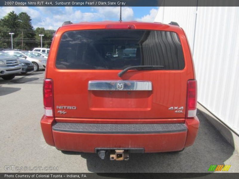 Sunburst Orange Pearl / Dark Slate Gray 2007 Dodge Nitro R/T 4x4