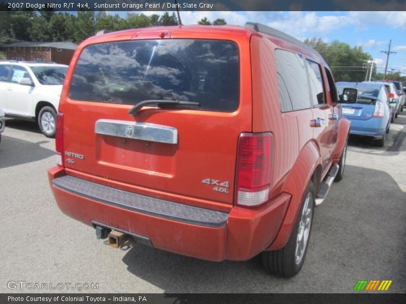 Sunburst Orange Pearl / Dark Slate Gray 2007 Dodge Nitro R/T 4x4