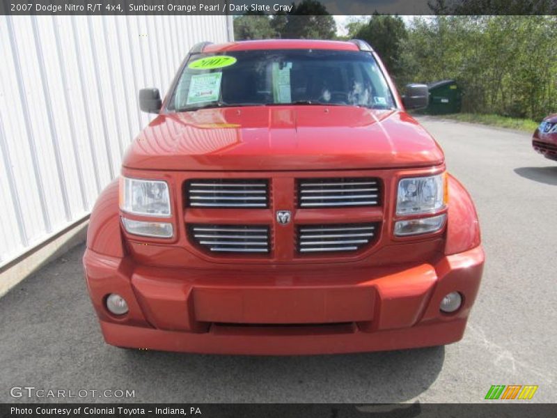 Sunburst Orange Pearl / Dark Slate Gray 2007 Dodge Nitro R/T 4x4