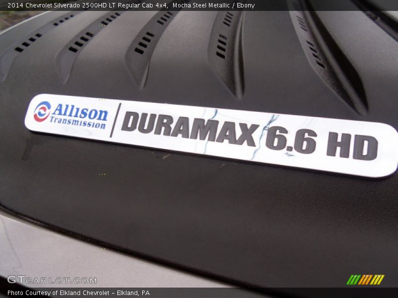 Mocha Steel Metallic / Ebony 2014 Chevrolet Silverado 2500HD LT Regular Cab 4x4