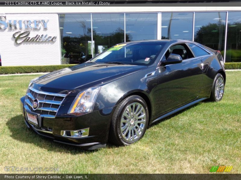 Black Ice Metallic / Ebony 2011 Cadillac CTS 4 AWD Coupe