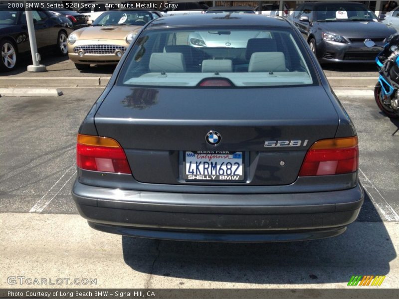 Anthracite Metallic / Gray 2000 BMW 5 Series 528i Sedan