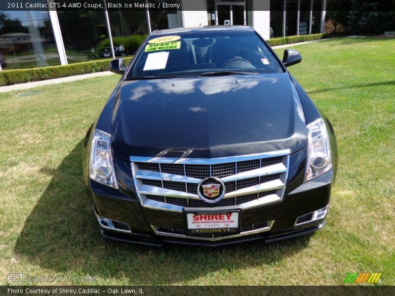 Black Ice Metallic / Ebony 2011 Cadillac CTS 4 AWD Coupe