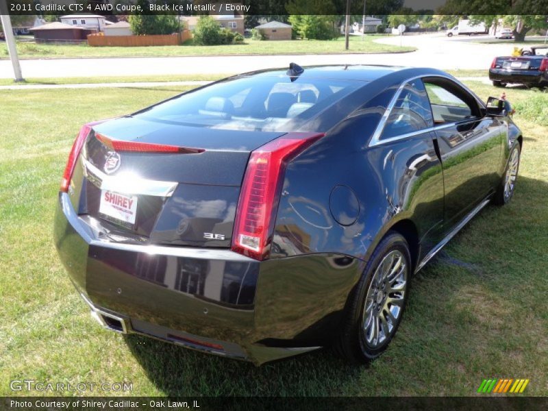 Black Ice Metallic / Ebony 2011 Cadillac CTS 4 AWD Coupe
