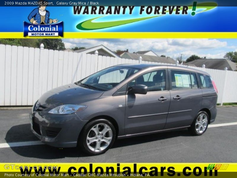 Galaxy Gray Mica / Black 2009 Mazda MAZDA5 Sport