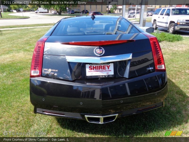 Black Ice Metallic / Ebony 2011 Cadillac CTS 4 AWD Coupe