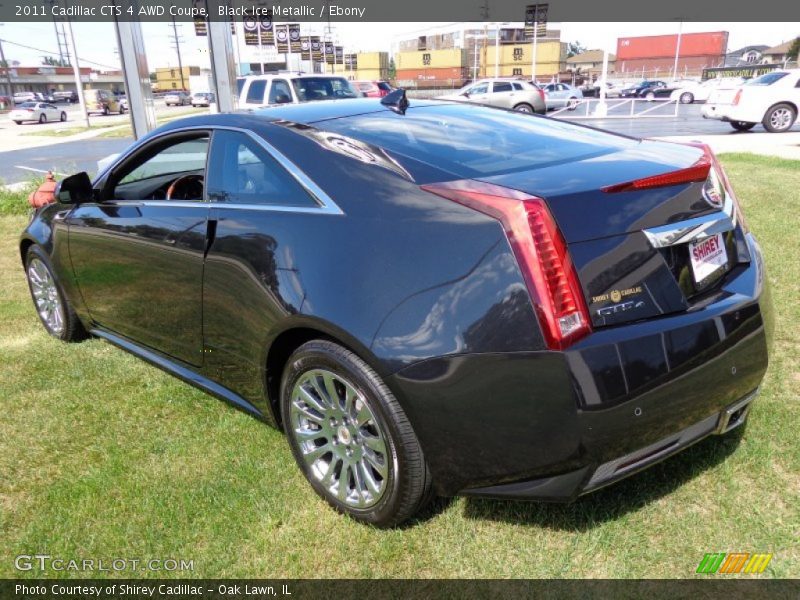 Black Ice Metallic / Ebony 2011 Cadillac CTS 4 AWD Coupe