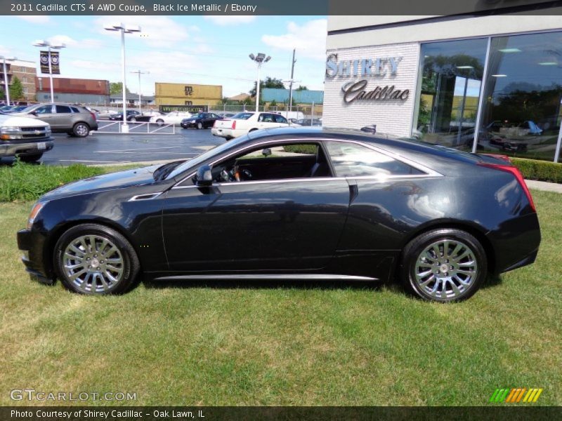 Black Ice Metallic / Ebony 2011 Cadillac CTS 4 AWD Coupe